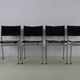 Set of four leather dining chairs by Martin Visser for Spectrum Holland