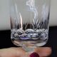 8 antique baccarat crystal wine glasses cut engraved 10742