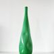 Bouteille italienne opaline verte 1960 EMPOLI