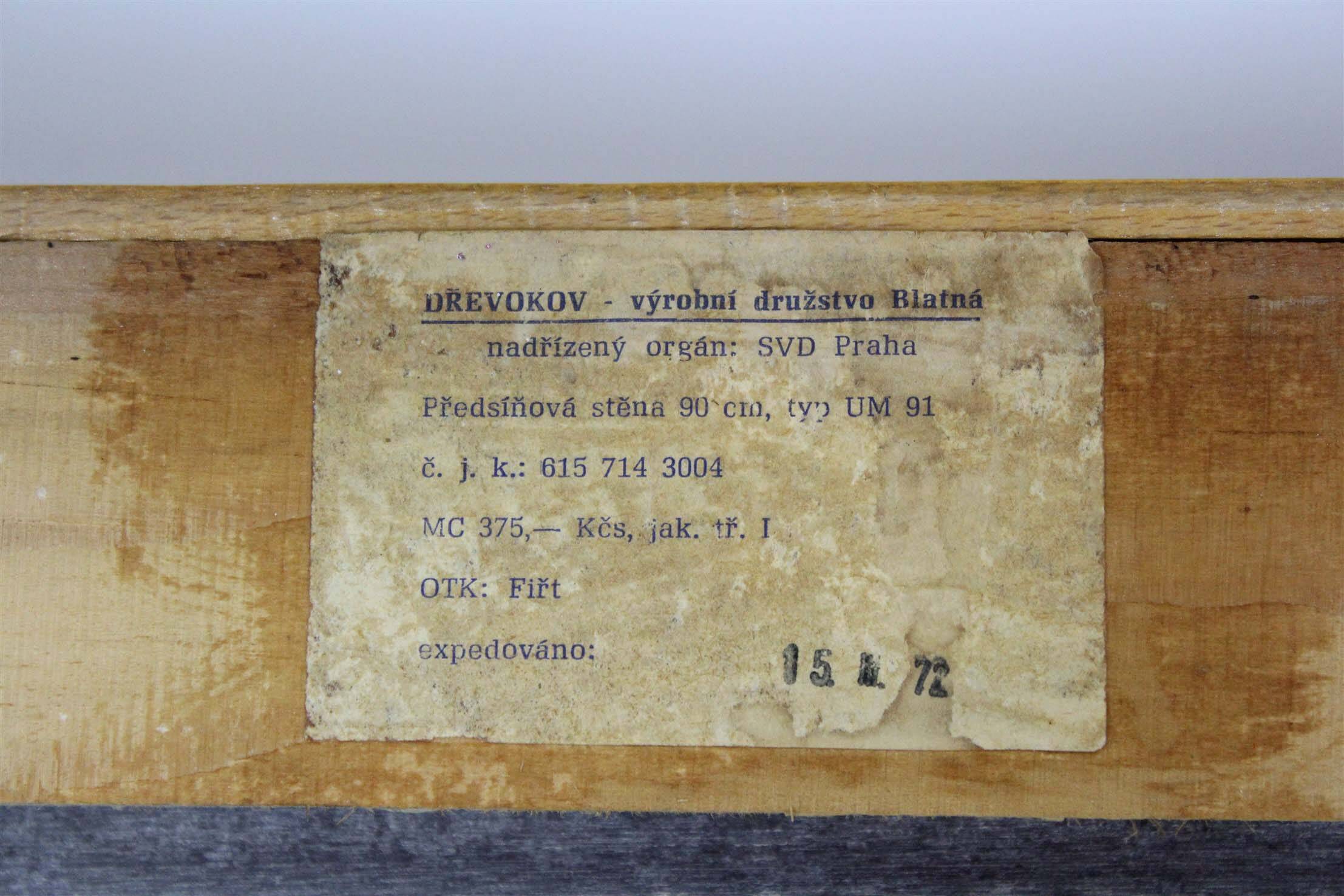 Vintage Geometric Coat Rack from Drevokov Blatna, 1972