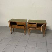Commodini Mid-Century moderni in stile italiano, anni '50, set di 2