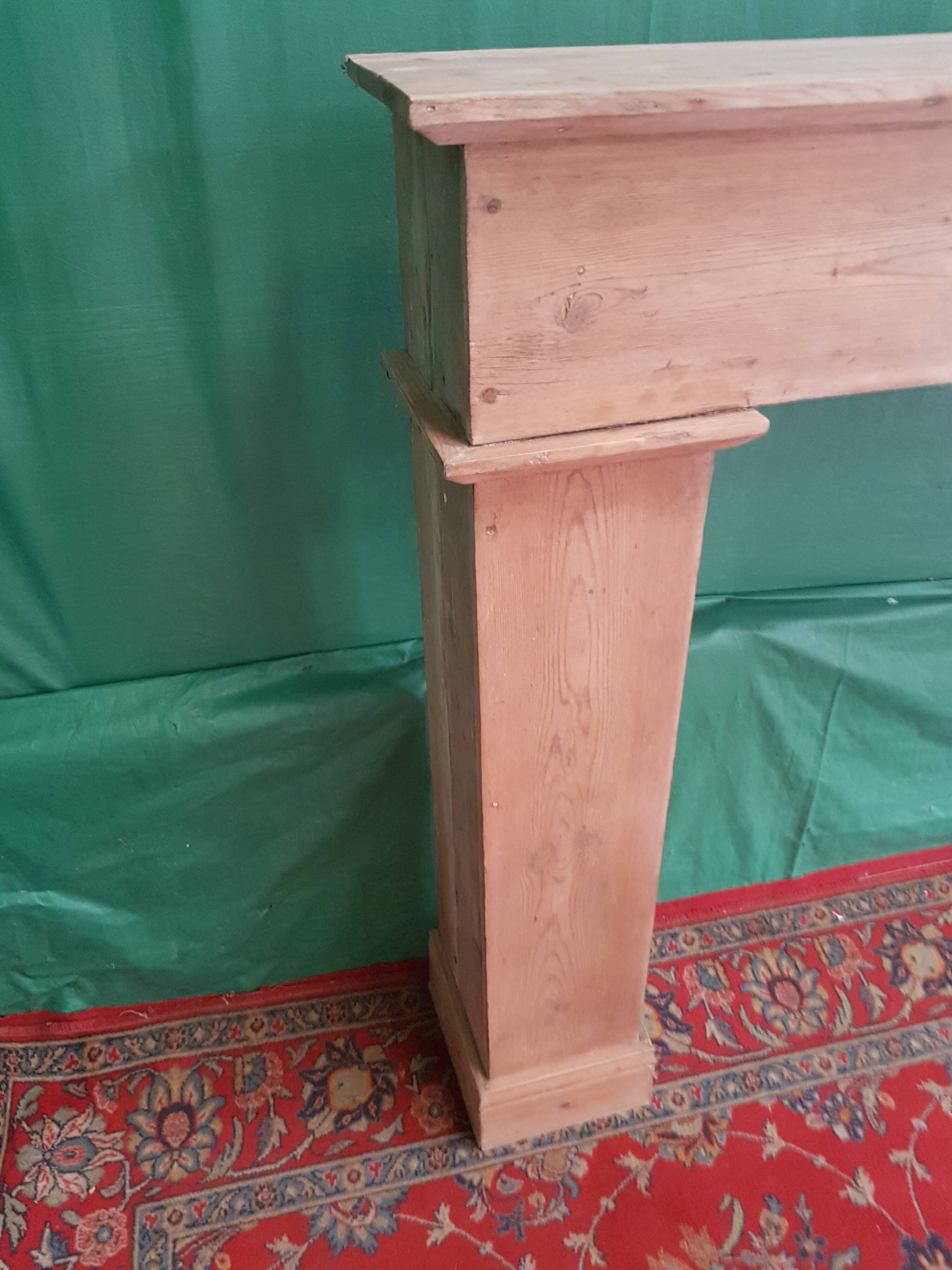 Pine fireplace