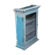 Etagère vitrine murale en teck birman ancien