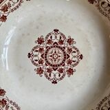 Round and hollow dish Jules Vieillard - Bordeaux in iron earth, service "Lou