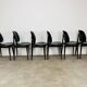 6 Pégase Baumann chairs, black, 1960s