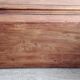 Large old trunk (steam box) in solid wood.