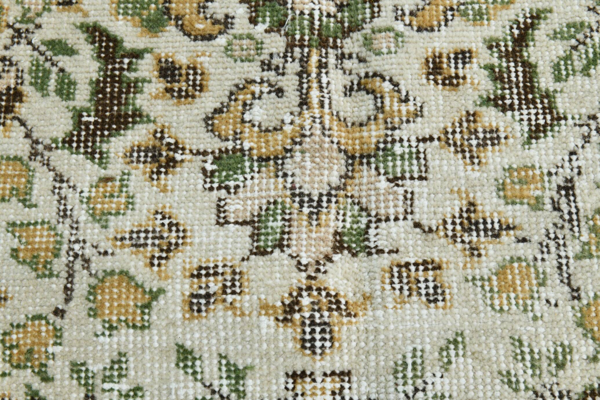 6x10 Brown & Beige Floral Pattern Vintage Rug, 196x325Cm