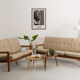 Bench, Danish sofa 2 places in teak by Gustav Thams, for Uldum Mobelfabrik, 1960