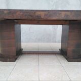 Art deco period table in walnut bramble