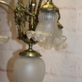 Ancien lustre en bronze style Louis XVI