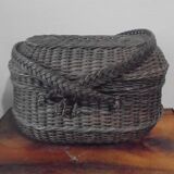 poultry basket, rattan, wicker