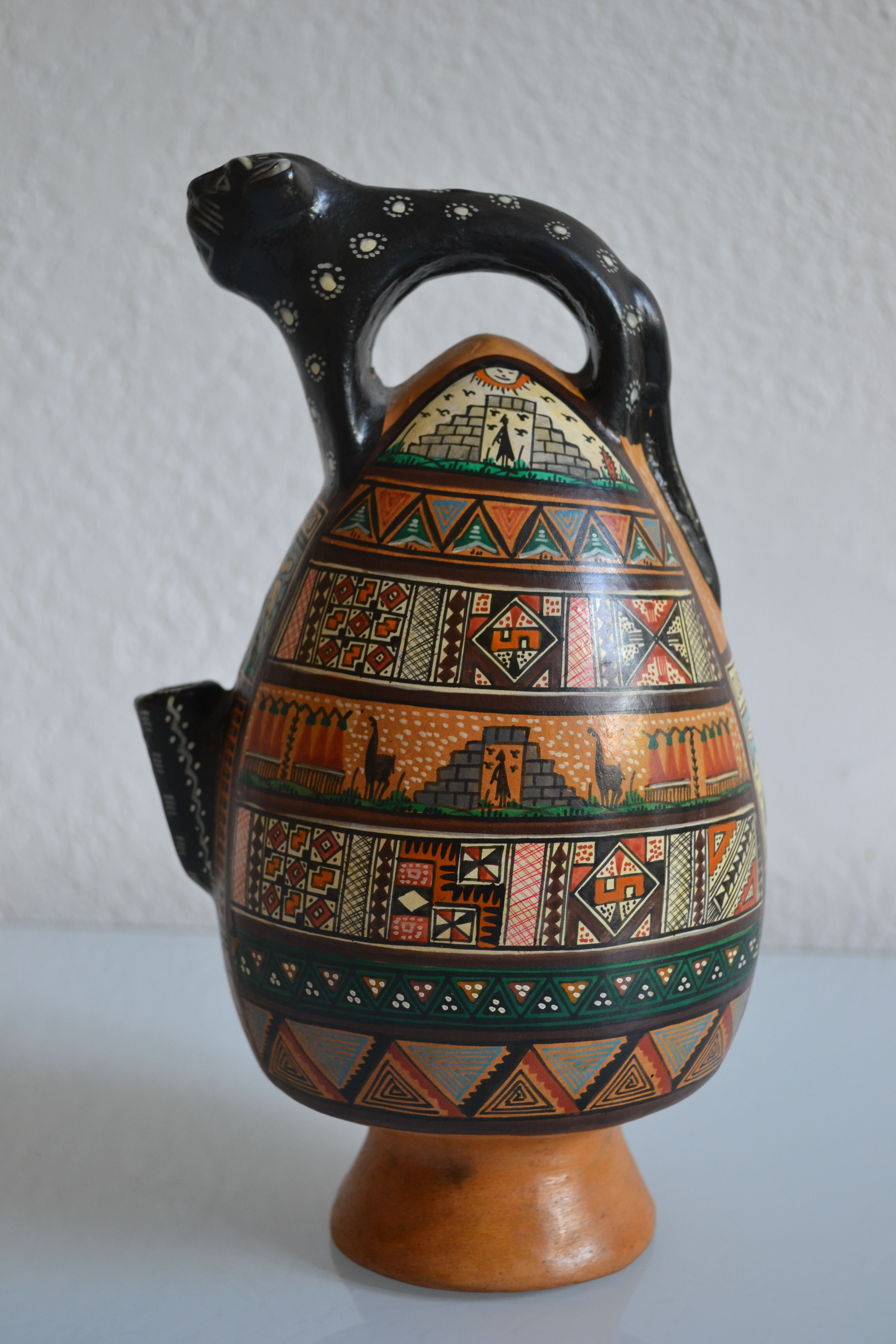 ceramic pitcher from Cusco, Peru