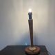 Old wooden Art Deco lamp stand