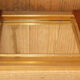 Golden aluminum wooden tray & rectangular mirror circa 1950
