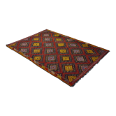 Anatolian handmade kilim rug 272 cm x 191 cm