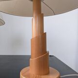 Pair of pine lamps, 1980s