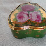 Jewelry box Heart Porcelain of Limoges J. Valade
