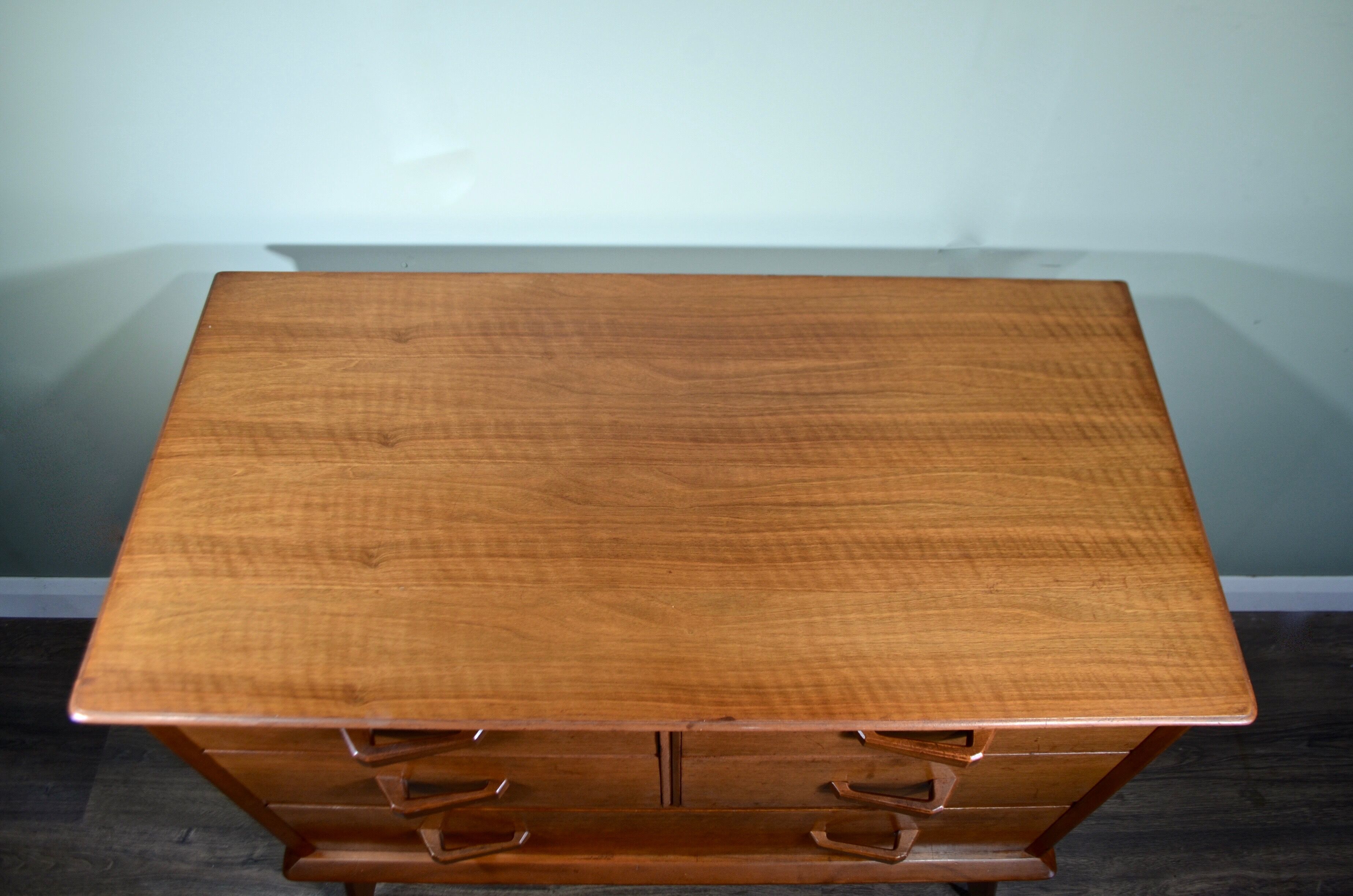 Midcentury Maple&Co sideboard in walnut, modern
