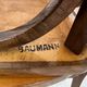 Set of 4 old vintage Baumann 50s wooden bistro chairs