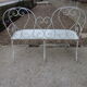 Iron garden bench