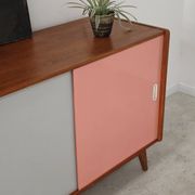 U-452 pink sideboard by Jiri Jiroutek for Interier Praha 1960