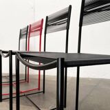 Spaghetti chairs model 101 Italian Postmodern Space Age by Giandomenico Belotti for Alias, 1970s, set of 4