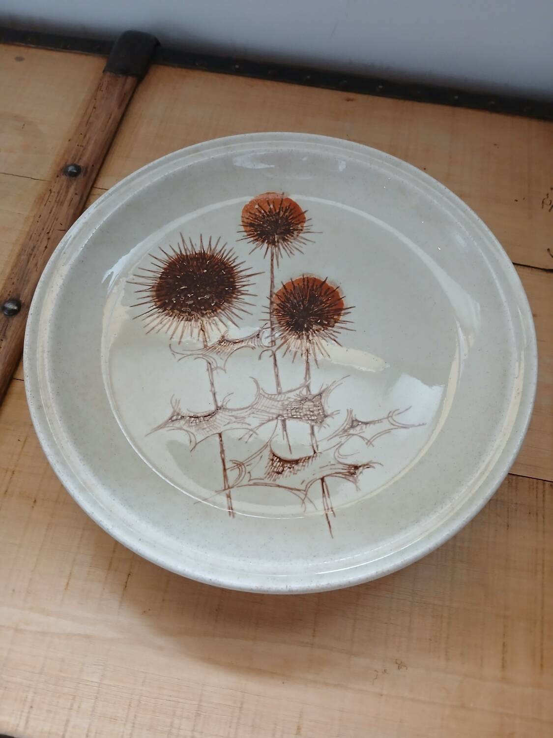 3 assiettes plates anciennes Sarreguemines