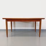Vintage Scandinavian style dining table from the 50s and 60s in teak with extensions