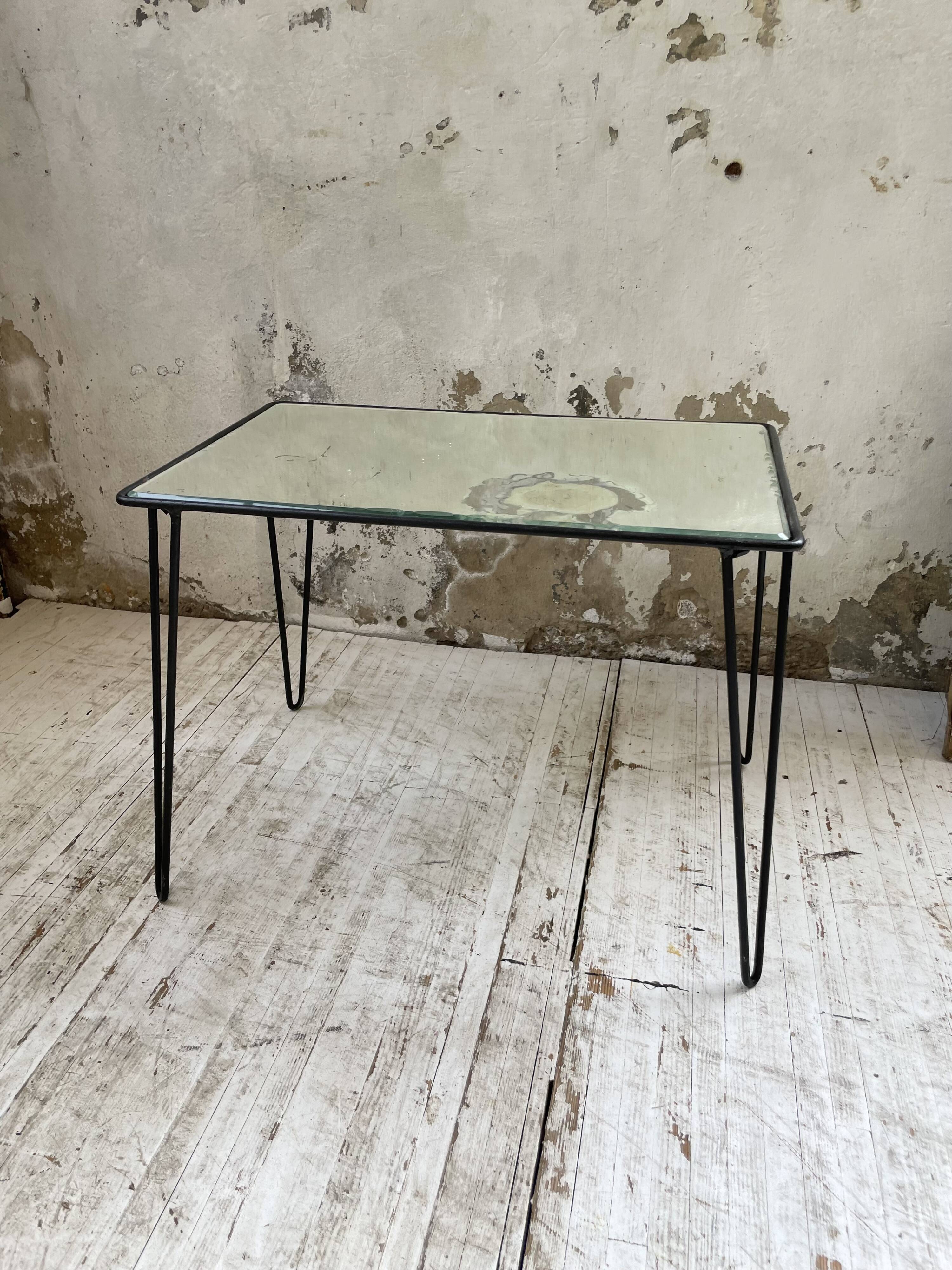 Mirrored coffee table from the 60s