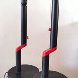 Pair of 80s design Zig Zag lamps