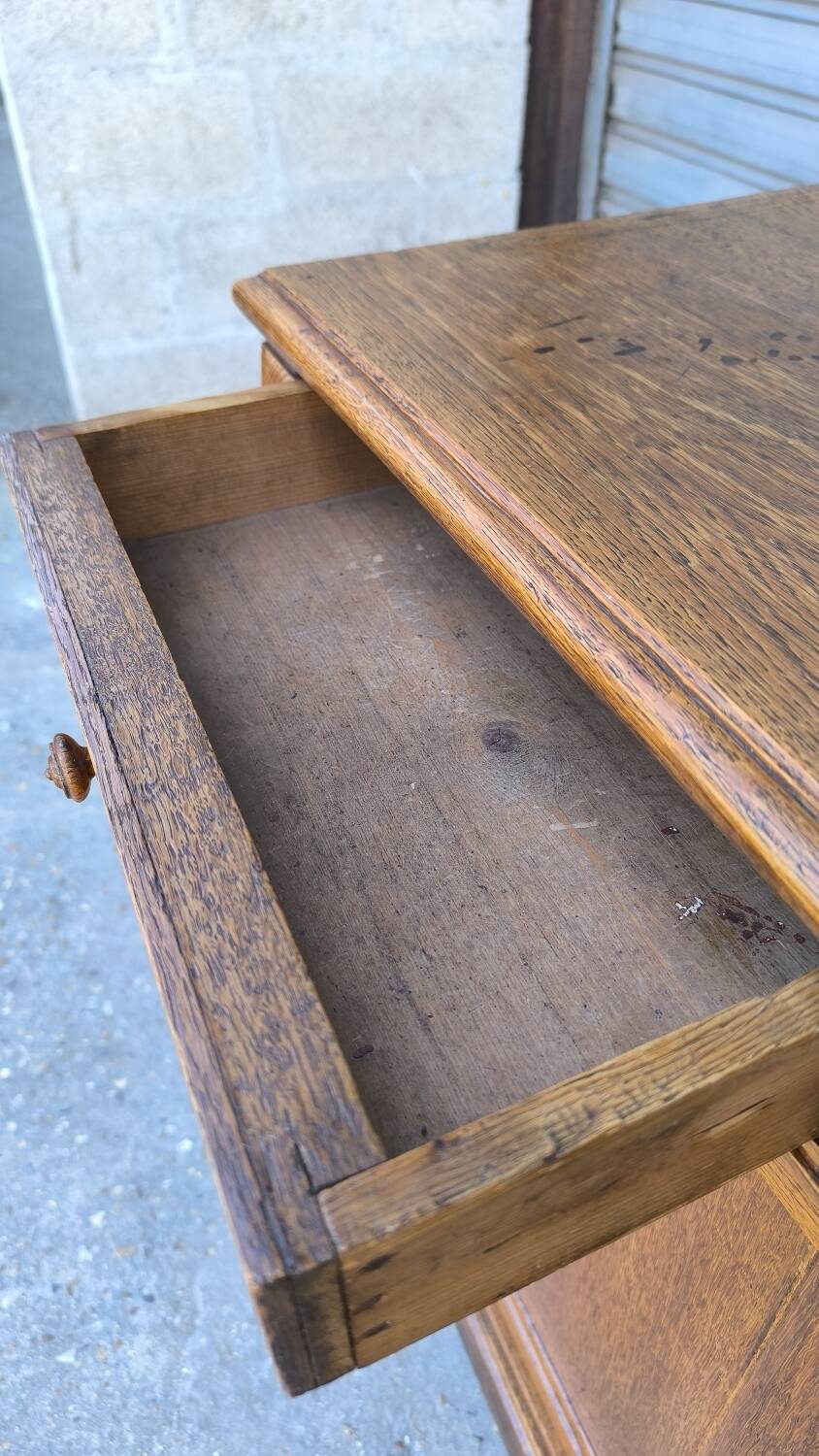 English sideboard in blond oak 1950