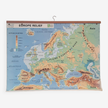 Carte scolaire ancienne Europe