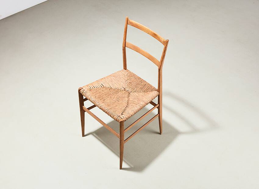 Chaise Gio Ponti Superleggera pour Cassina Italie 1957