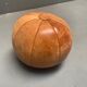 Vintage medicine balloon in dark brown leather, 2 Kg