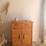 vintage rattan buffet
