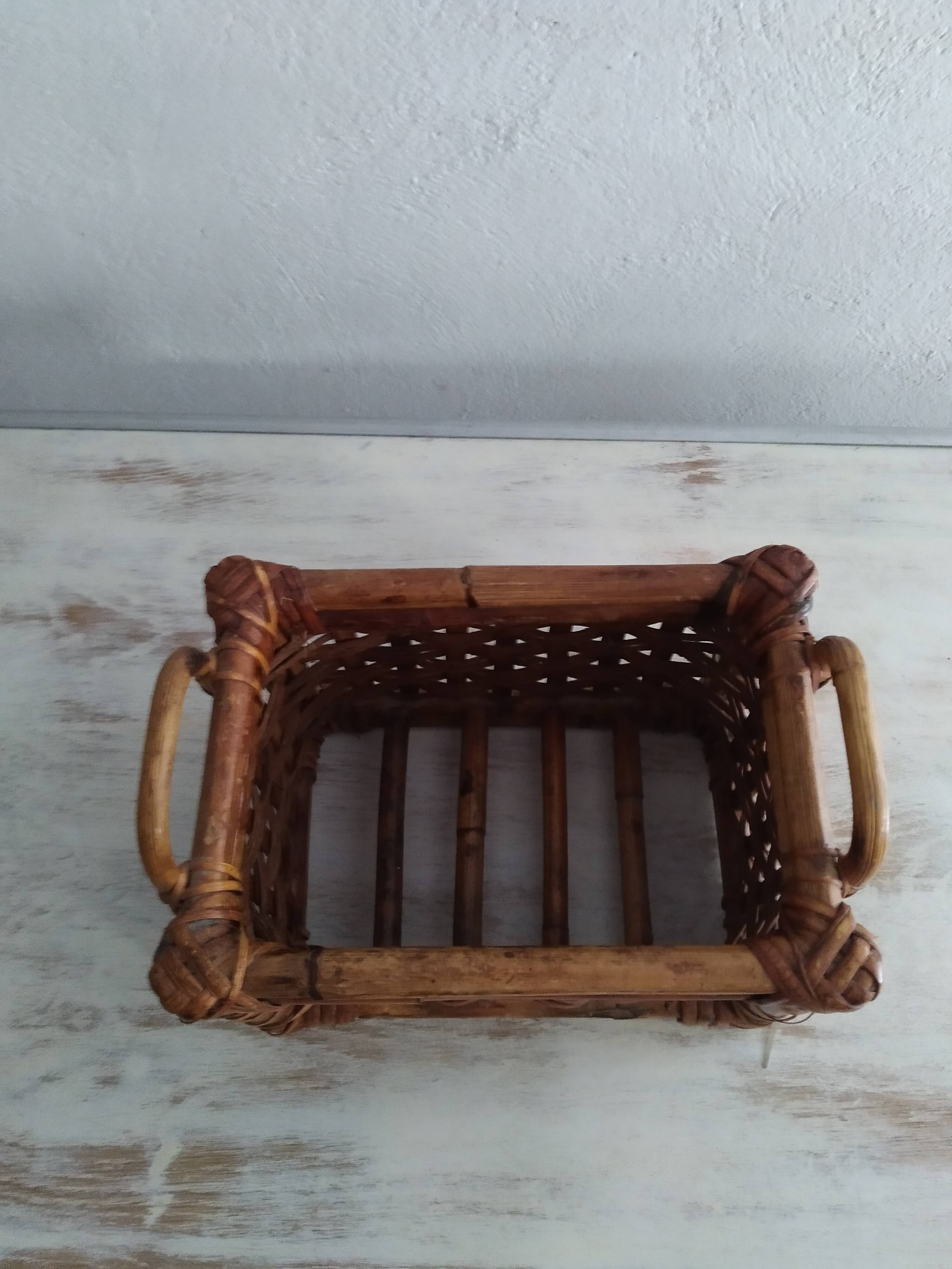 Bamboo storage basket