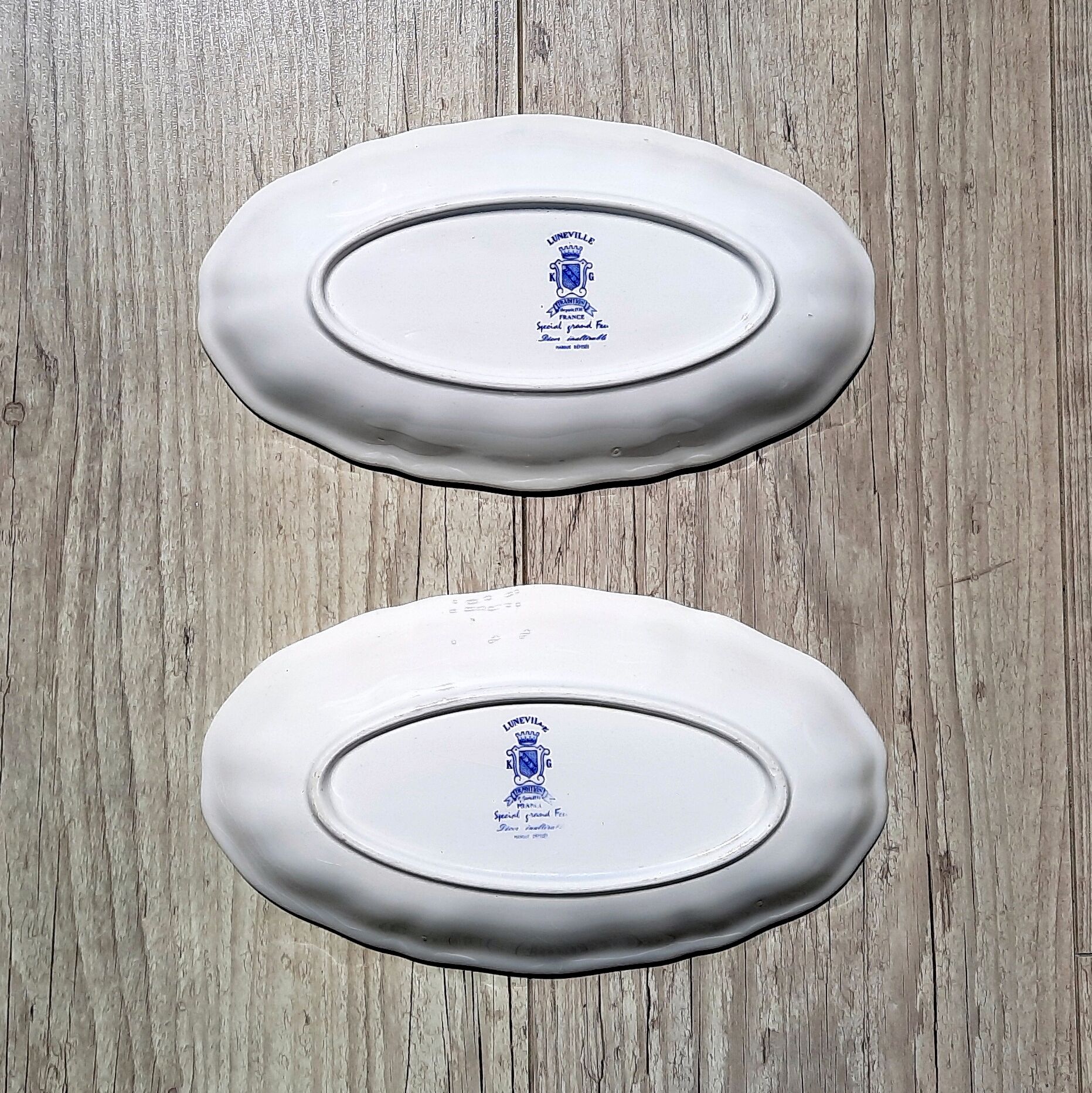 Lunéville - English Cottage - Presentation plate, Cup, Tray, Earthenware Saucière