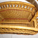 Rattan bamboo magazine holder