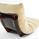 Chauffeuse et son repose-pied Marsala Ligne Roset beige clair