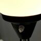 White Opaline Glass and Black Iron Floor Lamp by Stilnovo, Italy