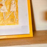 Painting titled "Five Ginger Hair Dancers"