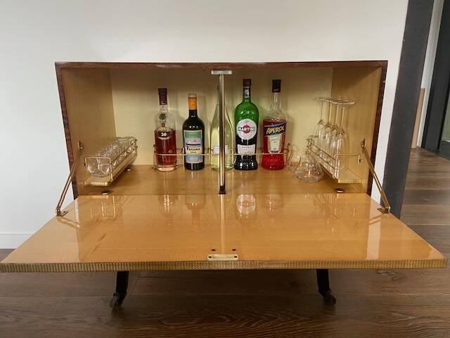 Vintage Formica bar cabinet