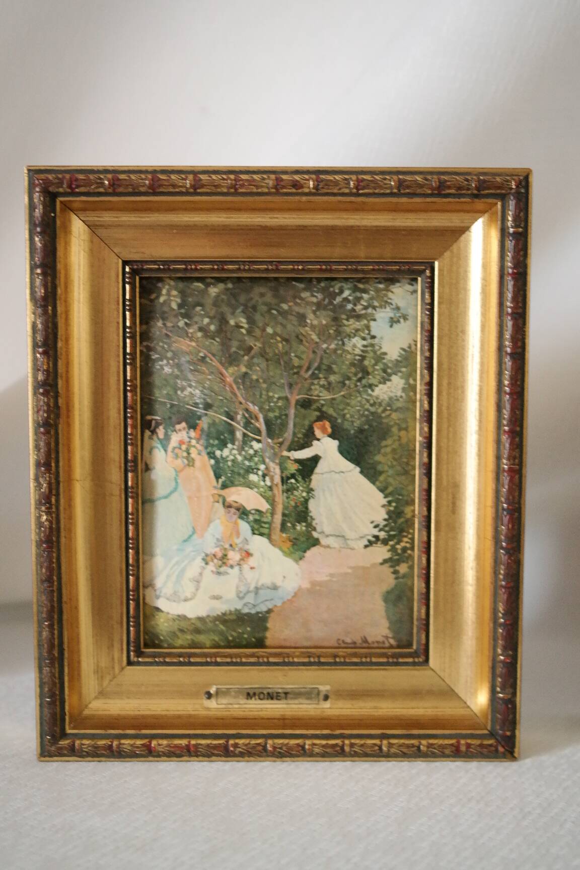 Trio of reproductions of famous vintage painters' tableaux.