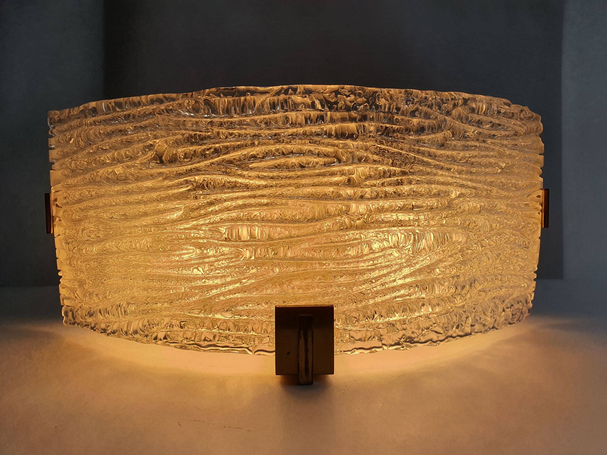 Murano glass wall lamp by Kaiser Leuchten, 1950s
