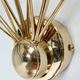 Set of 2 Italian wall lamps with glass spheres, 1970s