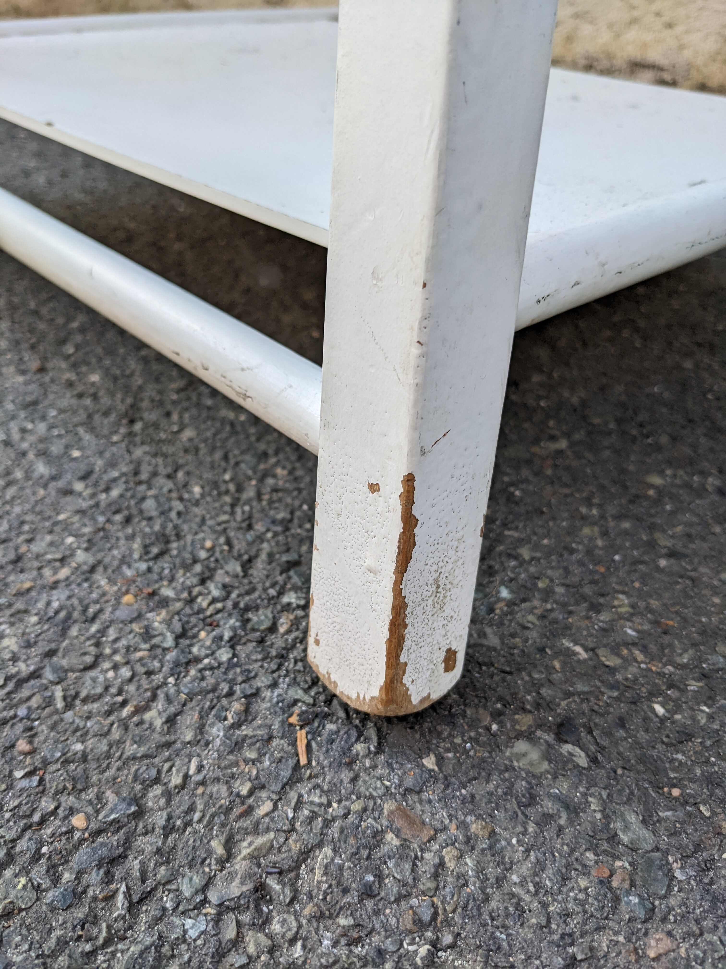Baby chair high chair made of vintage wood