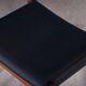 Teak Stools with Black Leather Tops by Spøttrup Møbelfabrik, 1960s, Set of 2