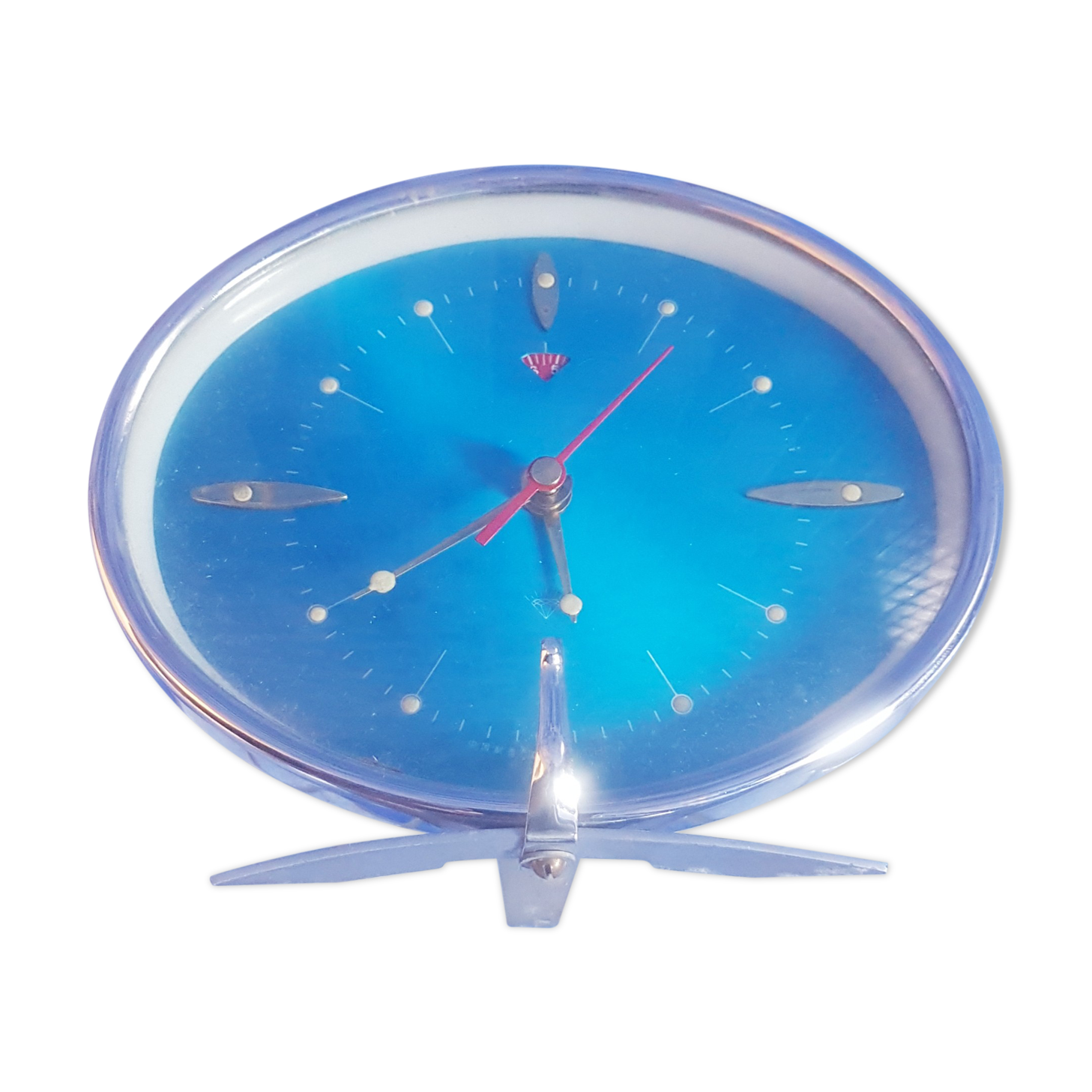 Diamond Turquoise alarm clock from the 70s