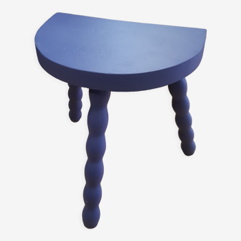 Pearl wood tripod stool majorelle blue