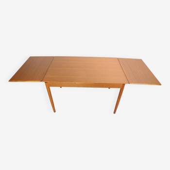 Table de Salle à Manger Extensible Mid-Century Design en Teck, Danemark, 1960s